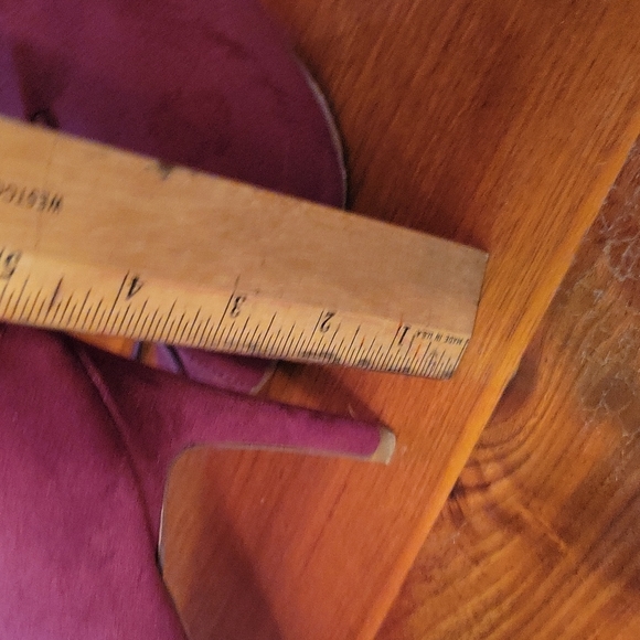 Just Fab Maroon-Lace up 4" Heels - Size 8.5 - Picture 5 of 7